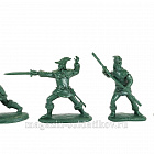 Солдатики из пластика LOD006 1/2 набора Робин Гуд и «Веселые Люди», 8 фигур, цвет зеленый, 1:32, LOD Enterprises