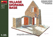 Сборная модель из пластика Диорама с деревенским разрушенным домом MiniArt (1/35) - фото