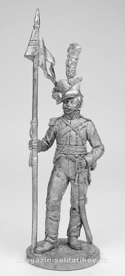 Миниатюра из олова Рядовой 1-го уланского полка Мерфельдта. Австрия, 1805-1815 гг. EK Castings