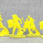 Солдатики из пластика Ацтеки. Пластик (8 шт, цвет-желтый, в кор.), Воины и битвы