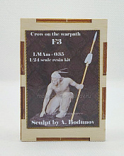 Сборная миниатюра из смолы Crow on the warpath F3 75 мм, Legion Miniatures - фото