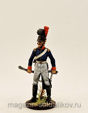 Миниатюра из олова Рядовой 6-го кавалерийского полка. Португалия, 1806-10 гг, Студия Большой полк - фото