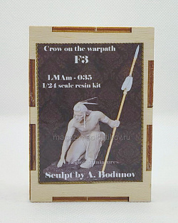Сборная миниатюра из смолы Crow on the warpath F3 75 мм, Legion Miniatures (LMAm-035) (LMAm-035)