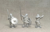 Сборные фигуры из металла Викинги. Командная группа 2, 28 мм STP-miniatures - фото