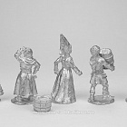 Сборные фигуры из металла Средние века, набор №4 (5 фигур) 28 мм, Figures from Leon