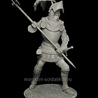 Сборная миниатюра из смолы Рыцарь Азенкура 75 мм (1:24) Medieval Forge Miniatures (C-75-115) (C-75-115)