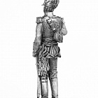 Миниатюра из олова 728 РТ Штаб-офицер вюртембергского Лейб Гвардии Конно егерского полка 1808 г, 54 мм, Ратник
