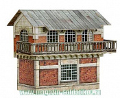 Сборная модель из картона «Пост управления стрелками и сигналами» (эпоха II) 1920-1945 СССР. 1/87 Умбум - фото