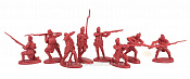 Солдатики из пластика LOD011 1/2 набора Британская легкая пехота, 8 фигур, цвет красный, 1:32, LOD Enterprises - фото