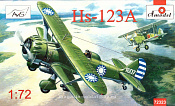 72323 Бомбардировщик Henschel Hs-123A Amodel (1/72)