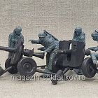 Солдатики из пластика German Artillery Crew(winter Uniform)&10,5cm LG 42/43, 1/32, Mars (32048) (32048)