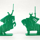 Солдатики из пластика Рыцари, дополнение к ЛКЗ (2 шт, зеленый) 52 мм, Солдатики ЛАД