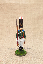 Унтер-офицер гренадерского батальона Елецкого мушкет. полка Россия, 1805-1807 гг., 54мм - фото