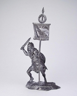 Миниатюра из олова 54039А СП Вексилларий XXIV легиона I-II в. н.э. Солдатики Публия