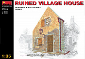 Сборная модель из пластика Разрушенный деревенский дом MiniArt (1/35) - фото