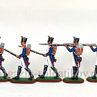 Солдатики из пластика Французская линейная пехота в бою, 1812 год (набор в росписи), Большой полк (Р014(54-010)) (Р014(54-010))