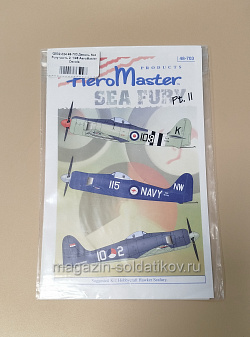 Сборная модель из пластика Декаль 48-703 Sea Fury часть 2, 1/48 AeroMaster Decals (Q532-024) (Q532-024 )