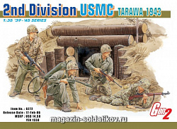 Сборные фигуры из пластика Д Солдаты USMC (Tarawa 1943) (1/35) Dragon (6272) (6272)