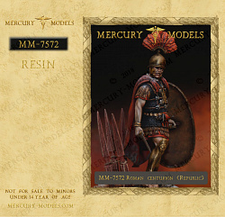 Сборная фигура из смолы Roman centurion (Republic), 75 мм, Mercury Models