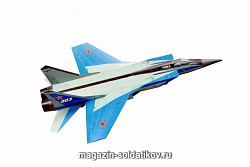 Сборная модель из картона. Серия: Авиация. Масштаб 1/72. Истребитель-перехватчик МИГ-31 Умбум (184) (184)