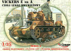 Сборная модель из пластика Танк Vickers E/A, 1:35, Mirage Hobby