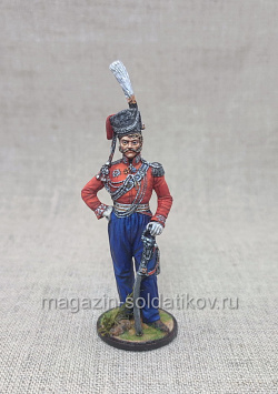 Миниатюра из олова Командир Лейб-гвардии казачего пока граф Орлов-Денисов, 54 мм, Студия Большой полк