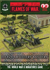 Сборная модель из пластика s10cm K18 gun battery (with 15cm option) (15мм) Flames of War - фото
