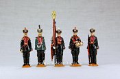Лейб-Гвардии 1-й Стрелковый Его Величества полк 1914, набор 5 шт, 1:32, Гвардейскiй поход