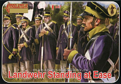 Солдатики из пластика 169 Landwehr Standing at Ease (1/72) Strelets - фото