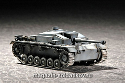 Сборная модель из пластика Бронетехника САУ «Штурмгешютц» III Ausf.F, 1:72 Трумпетер