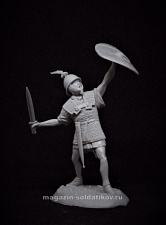 Сборная миниатюра из смолы Римский легионер №2, III век до н.э., 54 мм, TRILOKA miniatures - фото