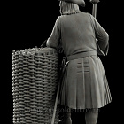 Сборная миниатюра из смолы Артиллерист, Россия нач. XVIII в. 75 мм, HIMINI