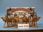 5585 Война в Египте 1884-1885 г. Гвардейцы на верблюдах, (набор 2), 1/32 Armies in plastic