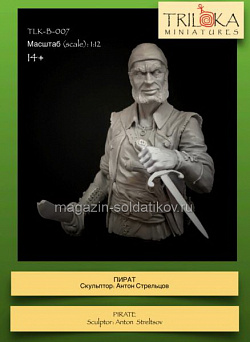 Сборная миниатюра из смолы Пират 1:12, TRILOKA MINIATURES (TLK-B-007) (TLK-B-007)