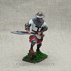 Западно-европейский пехотинец, XIV в., 54 мм (QF0389) (QF0389)