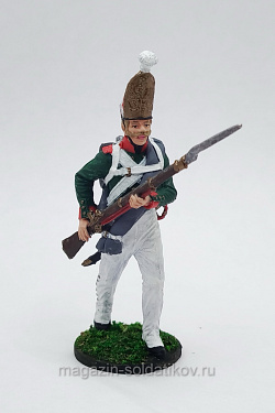 Офицер 52 Оксфордширского полка легкой пехоты, Великобритания 1812-15 гг, 54 мм, Soldanir (QF0451) (QF0451)