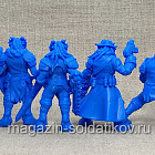 Фигурка из смолы Отряд «Омиксир» (синий цвет) (GK-003) (GK-003)