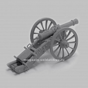 Сборная миниатюра из смолы 8-фунтовое орудие системы Грибоваля 28 мм, Аванпост - фото