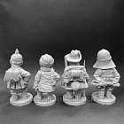 WWI: Германская армия, набор №3 - комплект шаржевых фигур из 4-х штук