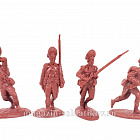 Солдатики из пластика LOD005 1/2 набора Британские гренадеры, 8 фигур, цвет бордовый 1:32, LOD Enterprises