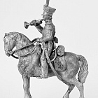 Миниатюра из олова К37 РТ Трубач уланского полка, 1812-14 гг, 54 мм, Ратник (К37-РТ) (К37-РТ )