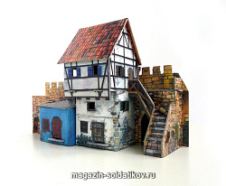 Игровой набор из картона « Дом у стены» Умбум (250) (250)