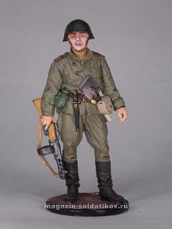 Миниатюра в росписи Старший сержант пехоты Красной армии, 1943-45 гг. СССР, 1:32, Сибирский партизан (СП026) (СП026)