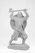 Сборная фигура из смолы Викинг с топором, IX-X вв. 54 мм, (смола), Солдатики Публия - фото