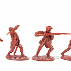Солдатики из пластика LOD010 1/2 набора Британская регулярная армия, 8 фигур, цвет бордовый, 1:32, LOD Enterprises