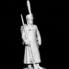 Сборная миниатюра из смолы Русский гренадер в шинели, 1812 г, 54 мм, Chronos miniatures (CHM-54155) (CHM-54155)