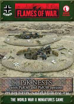 GBX45 PaK Nests (with PaK40 & PaK38 options) (15мм) Flames of War