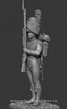 Сборная миниатюра из металла Карабинер Невшательского батальона 1810-12 гг. 54 мм, Chronos miniatures - фото
