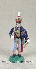 №147 - Офицер 10-го Его Высочества Принца Уэльского гусарского полка, 1808 г. - фото