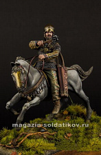 Сборная фигура из металла Noble Scythian Warrior, 54 мм, Alive history miniatures - фото